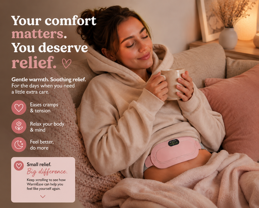 WarmEase Waistband - Fast Soothing Heat for Cramps & Lower Back Pain